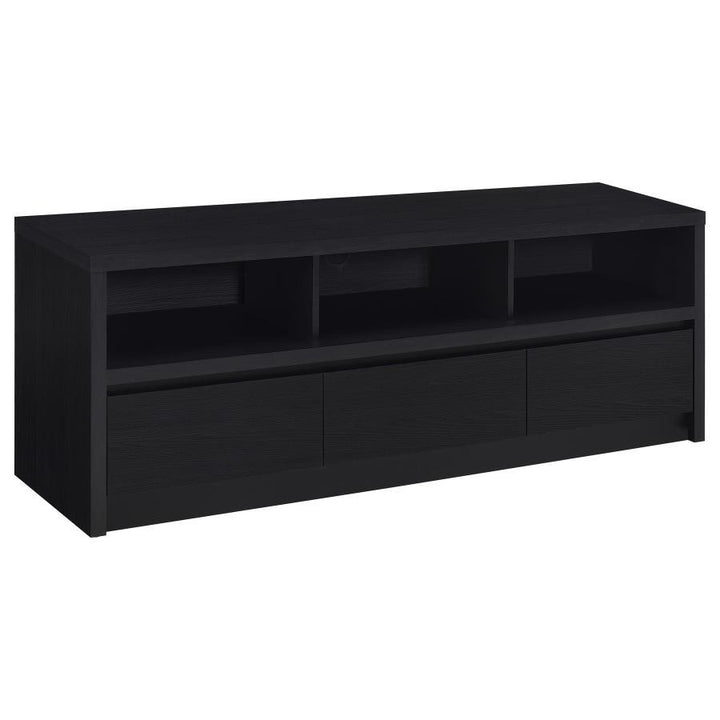 Rutland - 59" 3 - Drawer TV Stand Media Console - Black TV Stand modern furniture Contempo Furniture