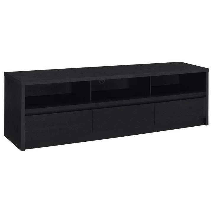 Rutland - 78" 3 - Drawer TV Stand Media Console - Black TV Stand modern furniture Contempo Furniture
