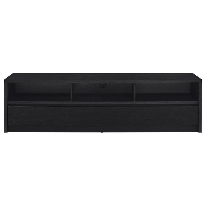 Rutland - 78" 3 - Drawer TV Stand Media Console - Black TV Stand modern furniture Contempo Furniture