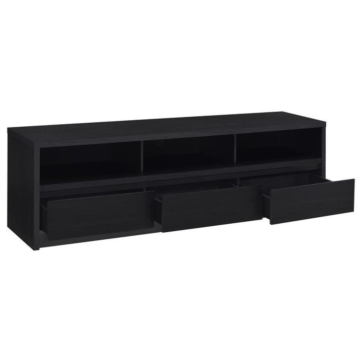 Rutland - 78" 3 - Drawer TV Stand Media Console - Black TV Stand modern furniture Contempo Furniture