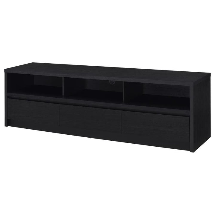 Rutland - 78" 3 - Drawer TV Stand Media Console - Black TV Stand modern furniture Contempo Furniture