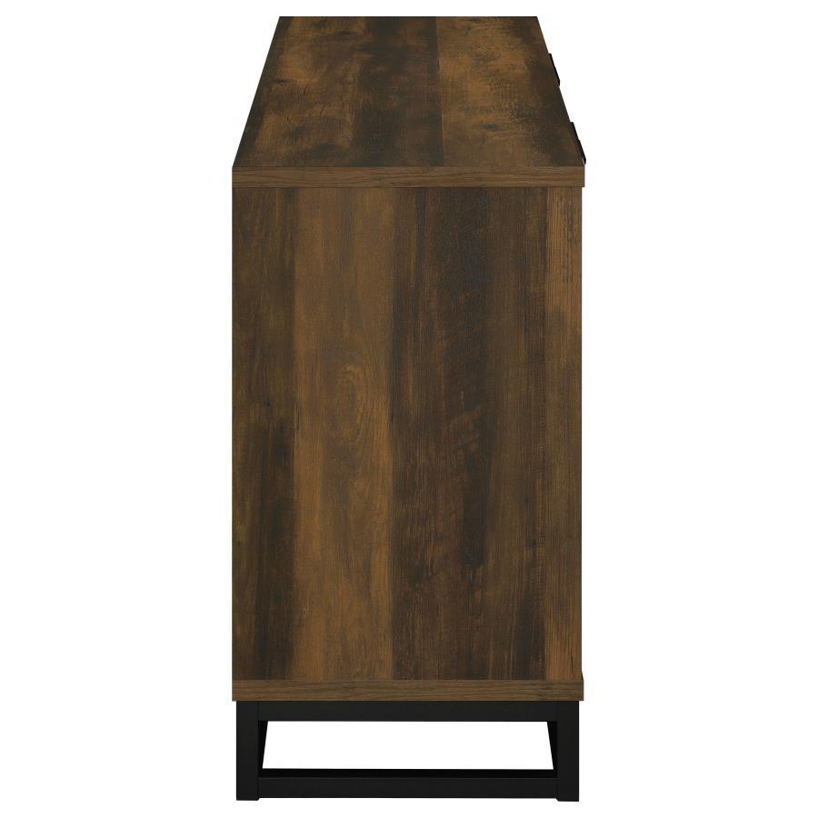 Ryatt - 4 Door Engineered Wood Accent Cabinet - Dark Pine Accent Cabinet modern furniture Contempo Furniture