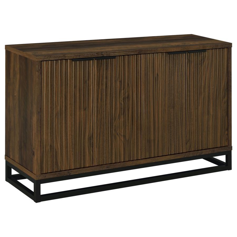 Ryatt - 4 Door Engineered Wood Accent Cabinet - Dark Pine Accent Cabinet modern furniture Contempo Furniture