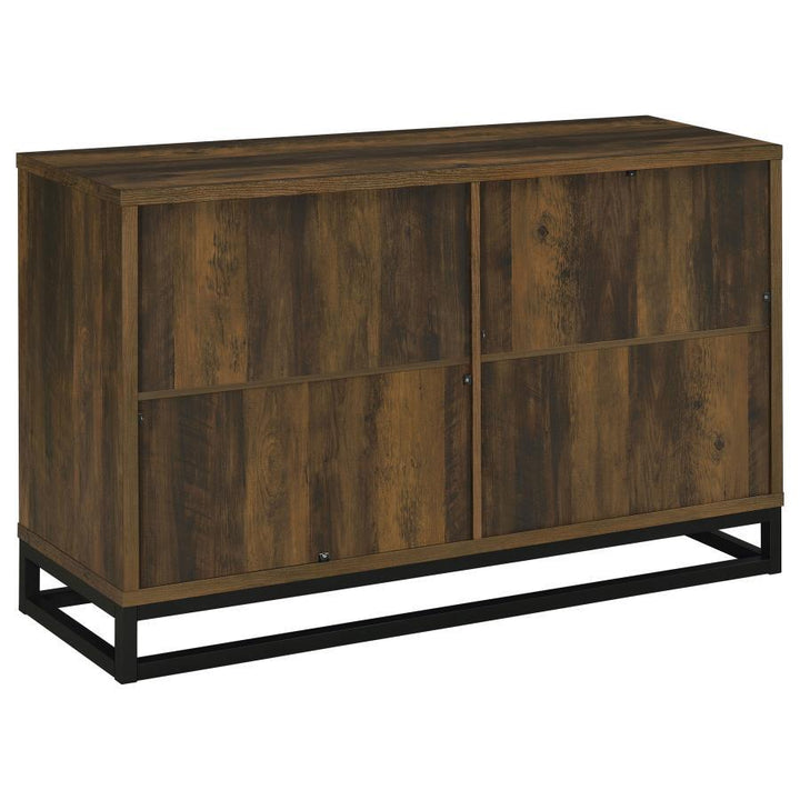 Ryatt - 4 Door Engineered Wood Accent Cabinet - Dark Pine Accent Cabinet modern furniture Contempo Furniture