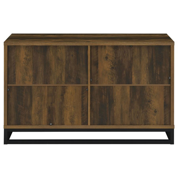 Ryatt - 4 Door Engineered Wood Accent Cabinet - Dark Pine Accent Cabinet modern furniture Contempo Furniture