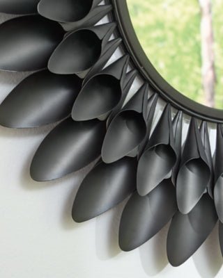 Ryenmour Accent Mirror - Black Accent Mirror modern furniture Contempo Furniture