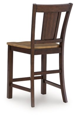 Rylandeen Counter Height Barstool - Dark Brown Stool Set modern furniture Contempo Furniture