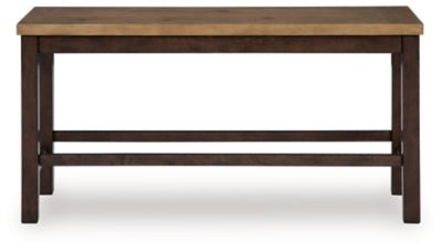 Rylandeen Counter Height Dining Bench - Dark Brown Counter Bench modern furniture Contempo Furniture