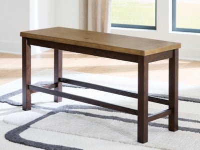 Rylandeen Counter Height Dining Bench - Dark Brown Counter Bench modern furniture Contempo Furniture
