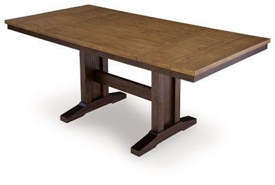 Rylandeen Counter Height Dining Extension Table - Dark Brown Counter Table modern furniture Contempo Furniture