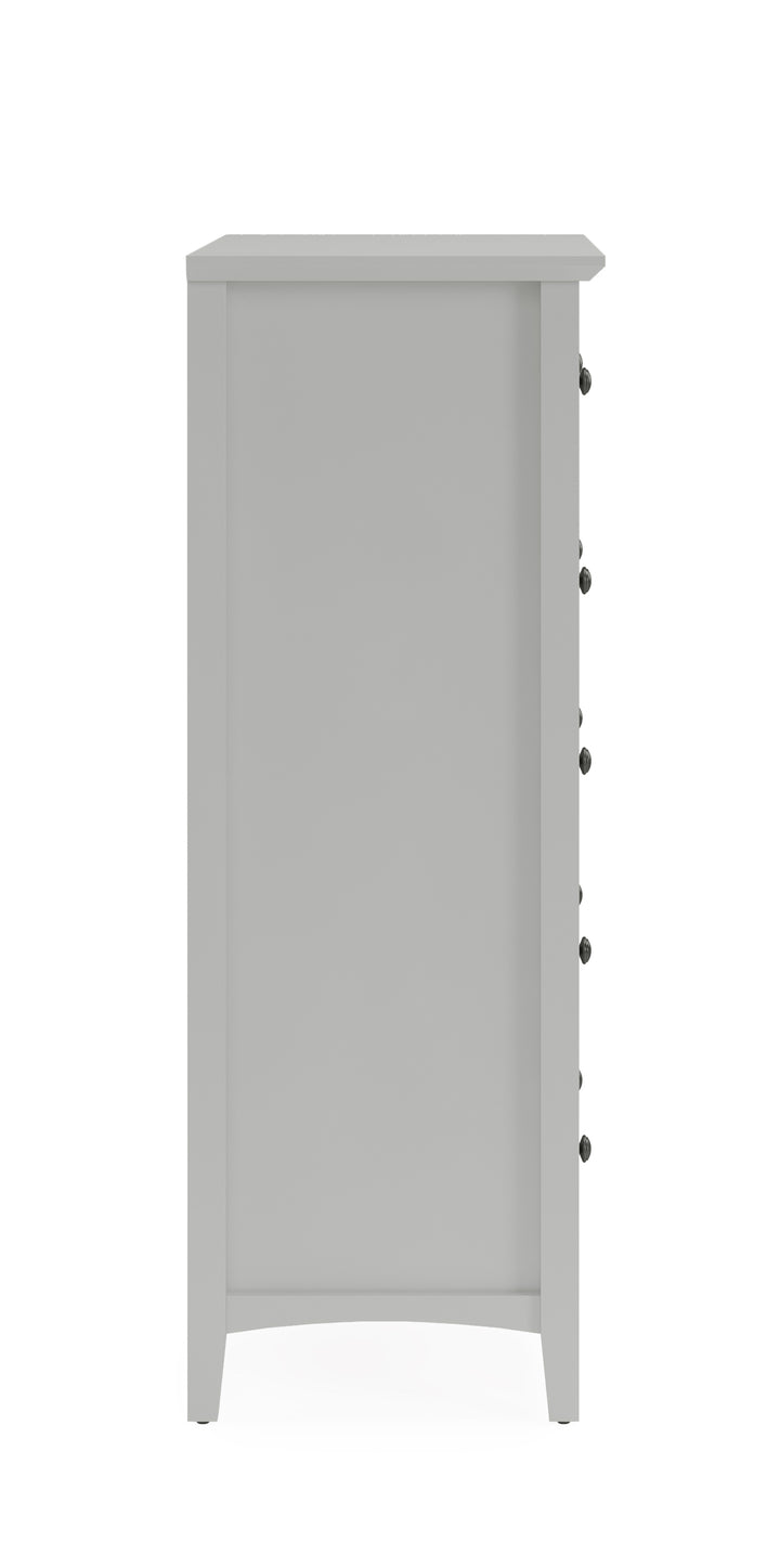 Modus Furniture Pnkg84A Grace Five Drawer Chest In Elephant Gray 2024