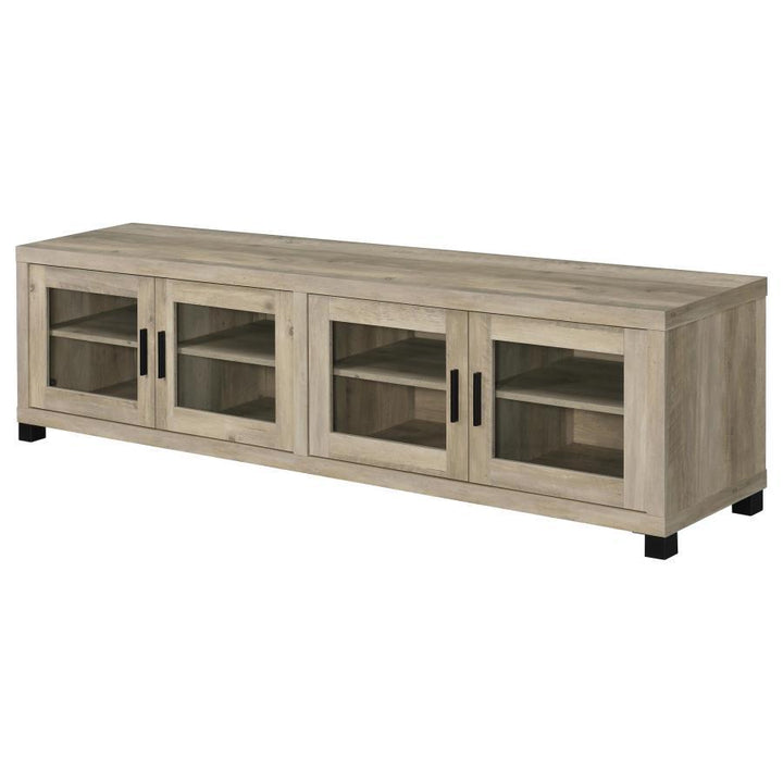 Sachin - 3 Piece TV Entertainment Center - Antique Pine Entertainment Centers modern furniture Contempo Furniture