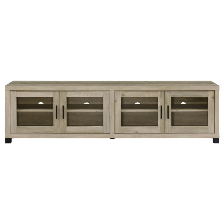 Sachin - 3 Piece TV Entertainment Center - Antique Pine Entertainment Centers modern furniture Contempo Furniture