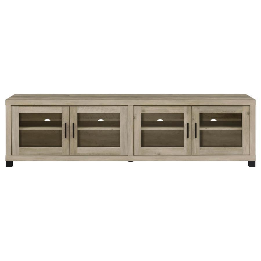 Sachin - 3 Piece TV Entertainment Center - Antique Pine Entertainment Centers modern furniture Contempo Furniture