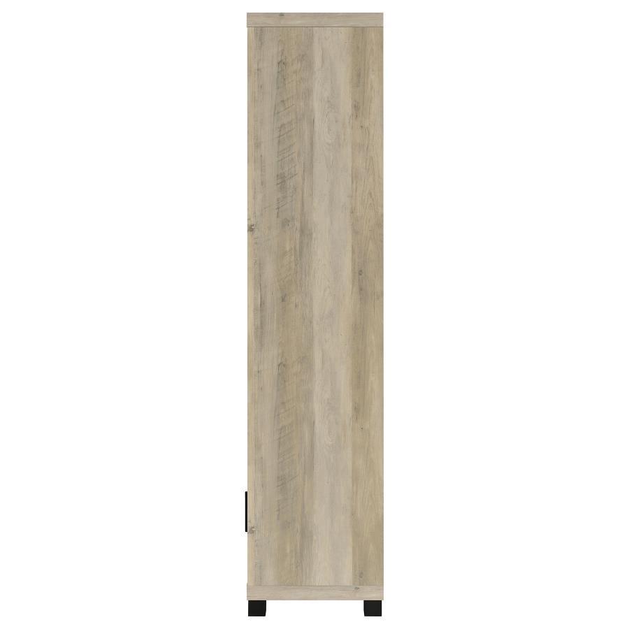 Sachin - 3 - Shelf Engineered Wood Media Tower - Distressed Pine Piers modern furniture Contempo Furniture