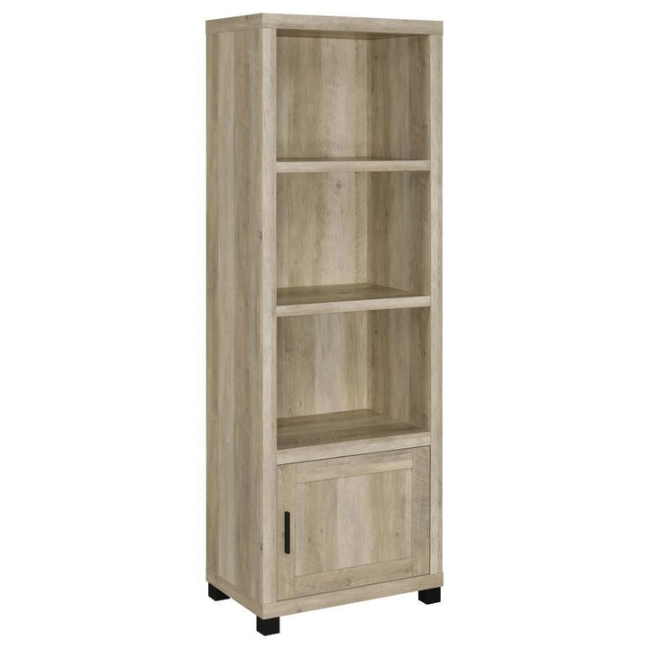 Sachin - 3 - Shelf Engineered Wood Media Tower - Distressed Pine Piers modern furniture Contempo Furniture