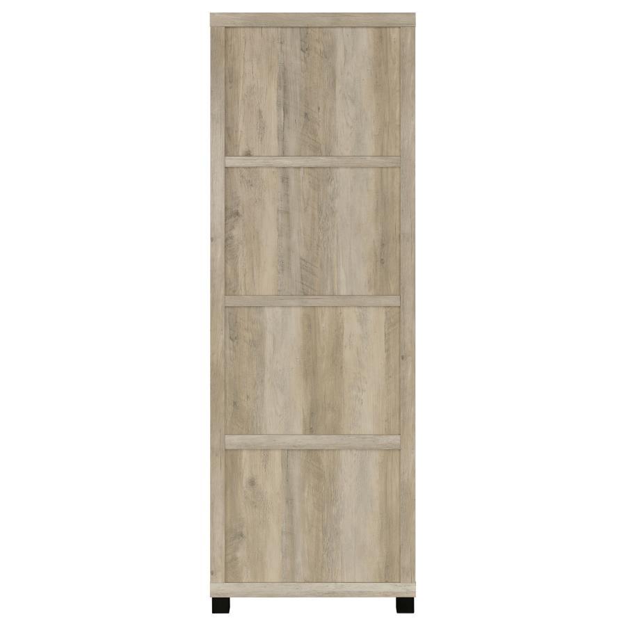 Sachin - 3 - Shelf Engineered Wood Media Tower - Distressed Pine Piers modern furniture Contempo Furniture