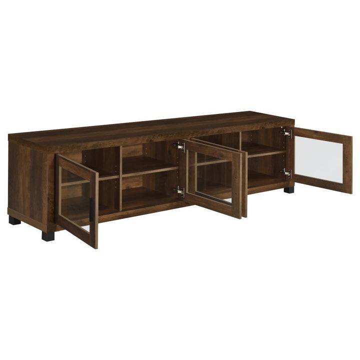 Sachin - 4 - Door Engineered Wood TV Stand - Dark Pine TV Stand modern furniture Contempo Furniture