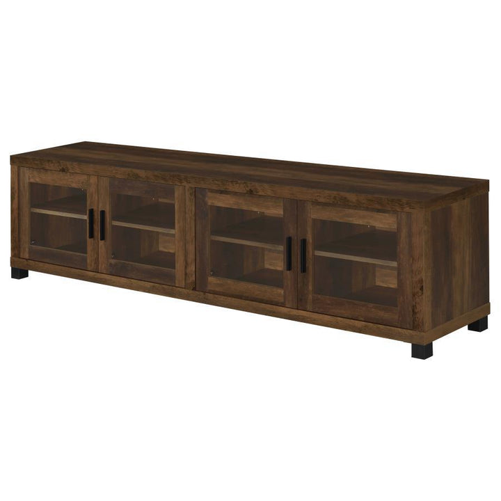 Sachin - 4 - Door Engineered Wood TV Stand - Dark Pine TV Stand modern furniture Contempo Furniture