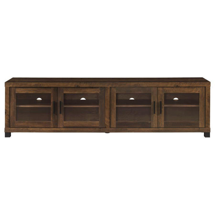 Sachin - 4 - Door Engineered Wood TV Stand - Dark Pine TV Stand modern furniture Contempo Furniture