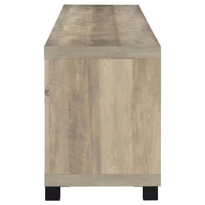 Sachin - 4 - Door Engineered Wood TV Stand - Distressed Pine TV Stand modern furniture Contempo Furniture
