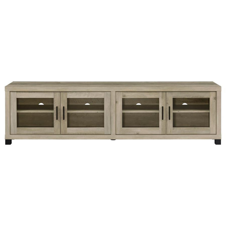Sachin - 4 - Door Engineered Wood TV Stand - Distressed Pine TV Stand modern furniture Contempo Furniture