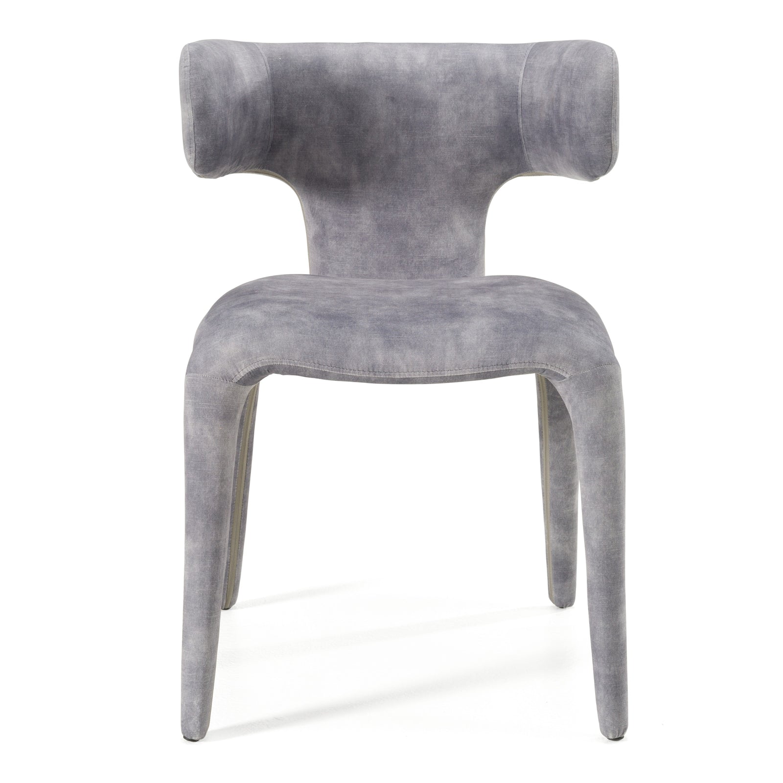 Saehee - Modern Grey-Blue Velvet Dining Chair