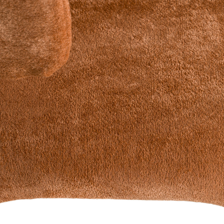 Saehee  Modern Rust Velvet Dining Chair