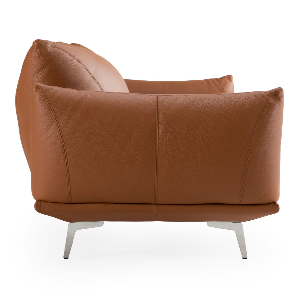 Saint Tropez - Modern Italian Cognac Leather Sofa - View 3