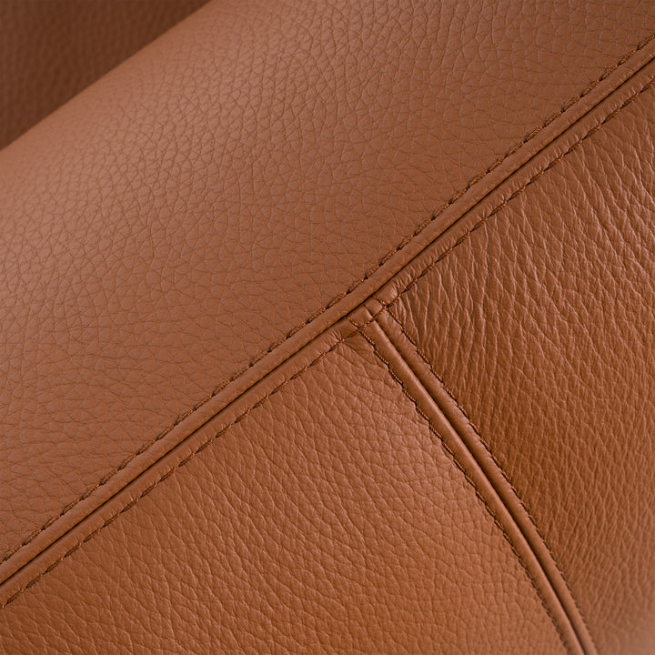 Saint Tropez - Modern Italian Cognac Leather Sofa