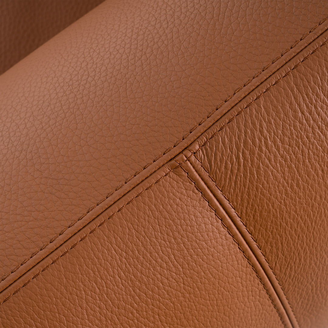Saint Tropez - Modern Italian Cognac Leather Sofa