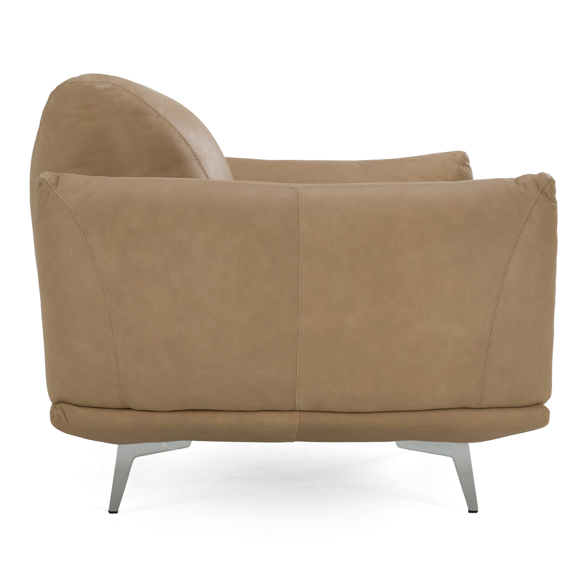 Saint Tropez - Modern Italian Desert Leather Accent Chair