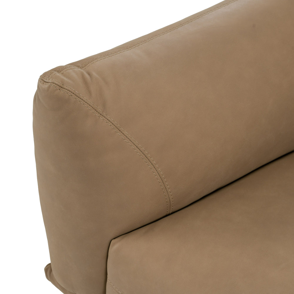 Saint Tropez - Modern Italian Desert Leather Accent Chair
