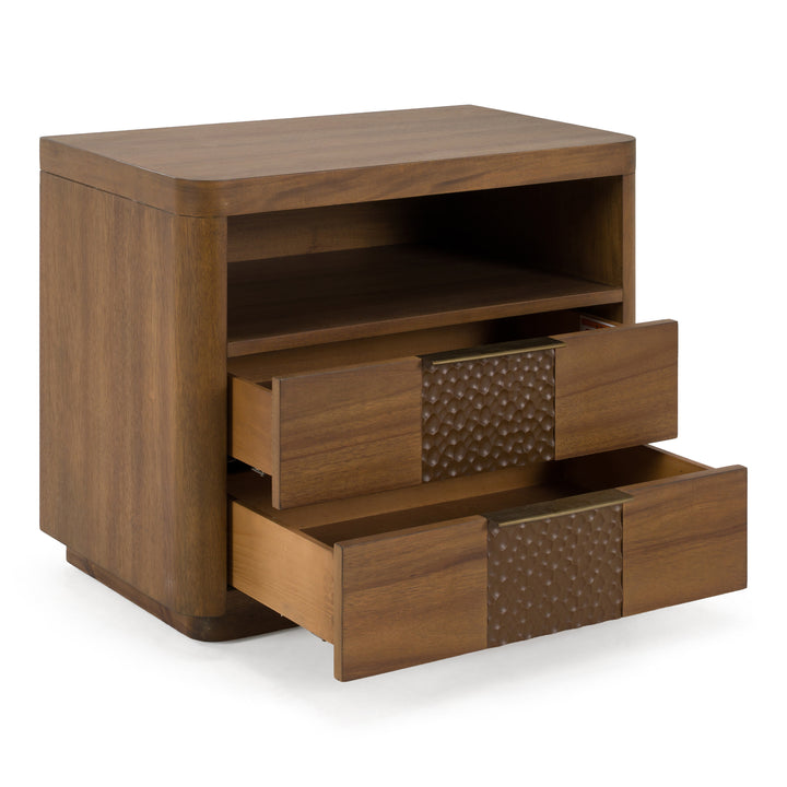 Salazar - Modern Acacia Nightstand