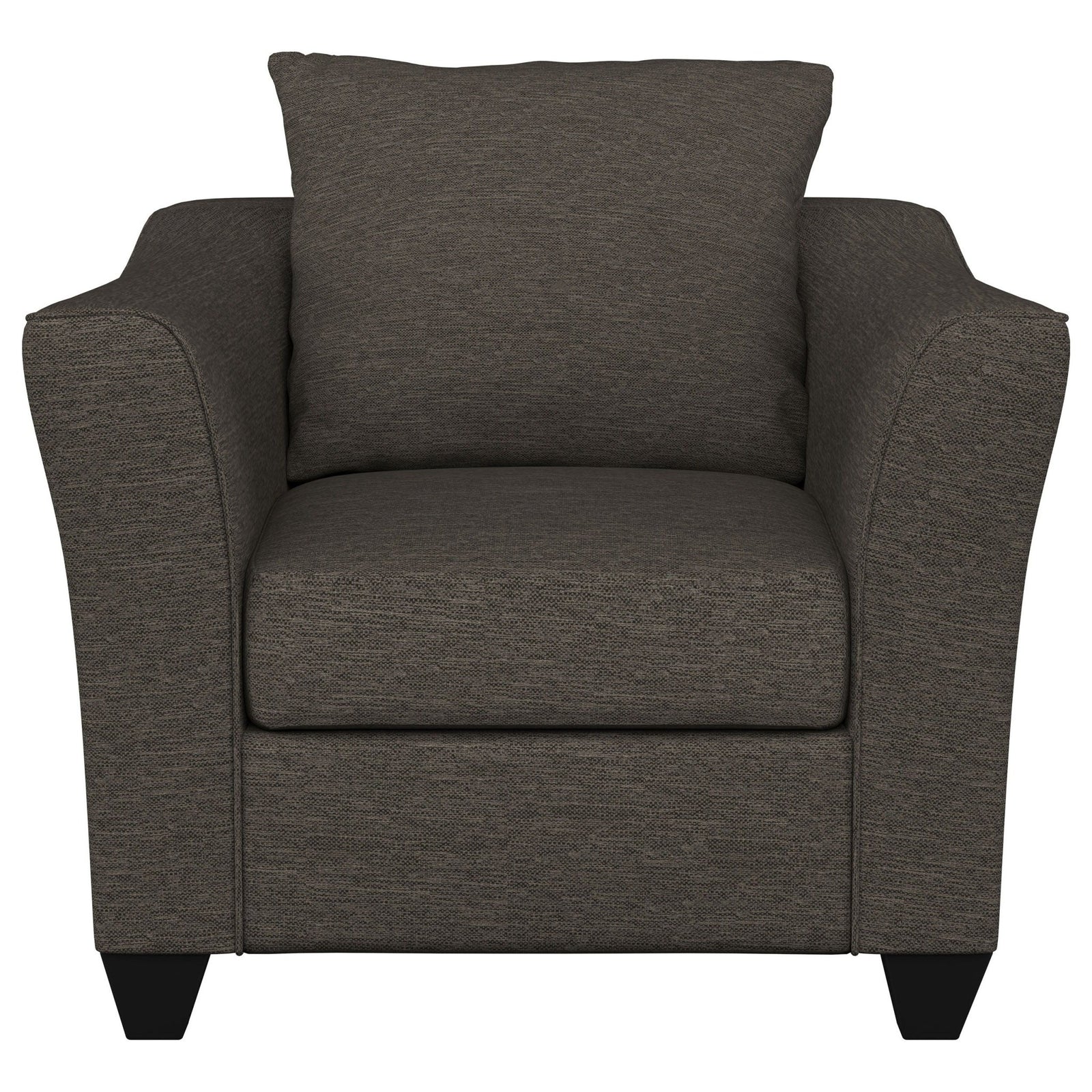 Salizar - Upholstered Flared Arm Accent Chair - Charcoal Gray Arm Chair modern furniture Contempo Furniture