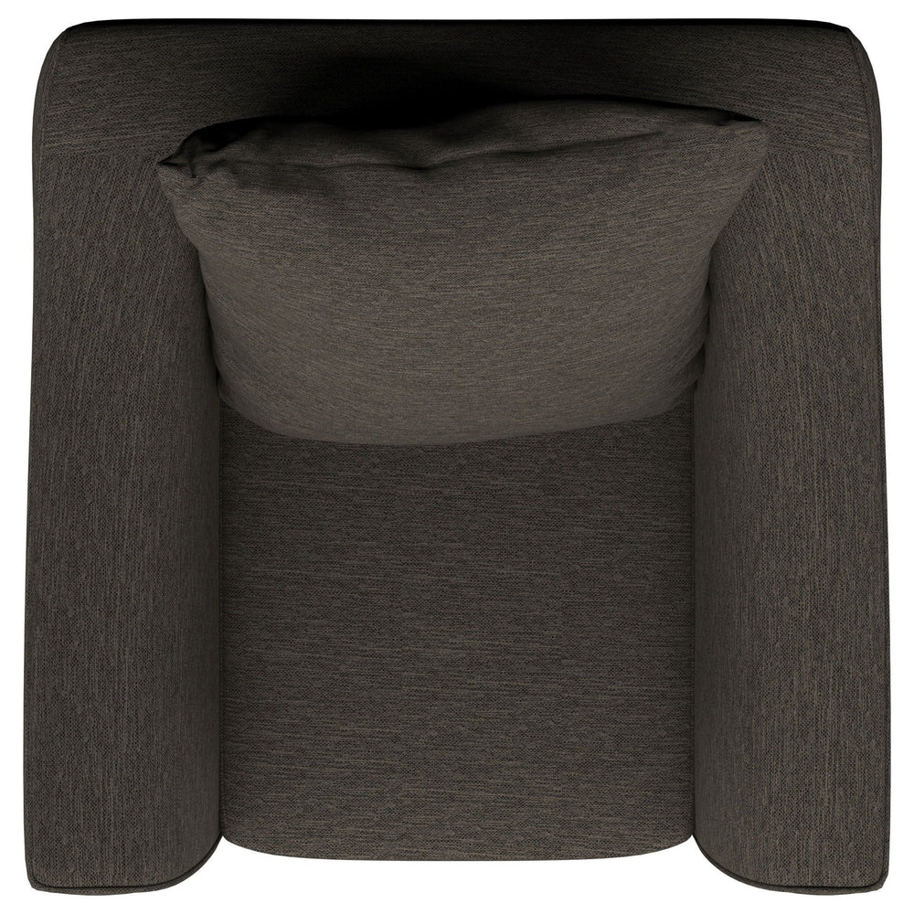 Salizar - Upholstered Flared Arm Accent Chair - Charcoal Gray Arm Chair modern furniture Contempo Furniture