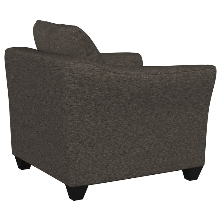 Salizar - Upholstered Flared Arm Accent Chair - Charcoal Gray Arm Chair modern furniture Contempo Furniture