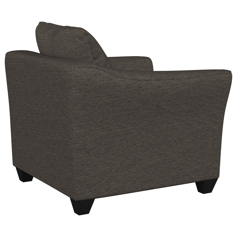 Salizar - Upholstered Flared Arm Accent Chair - Charcoal Gray Arm Chair modern furniture Contempo Furniture