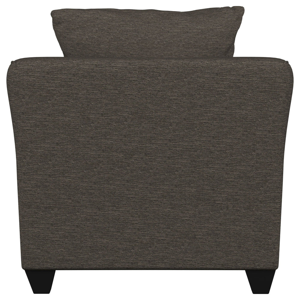 Salizar - Upholstered Flared Arm Accent Chair - Charcoal Gray Arm Chair modern furniture Contempo Furniture