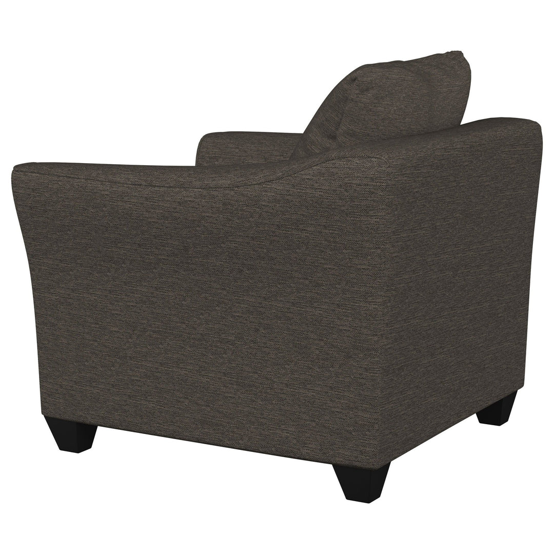 Salizar - Upholstered Flared Arm Accent Chair - Charcoal Gray Arm Chair modern furniture Contempo Furniture