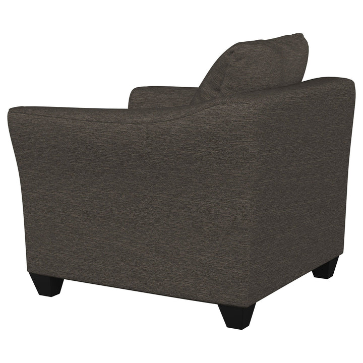 Salizar - Upholstered Flared Arm Accent Chair - Charcoal Gray Arm Chair modern furniture Contempo Furniture