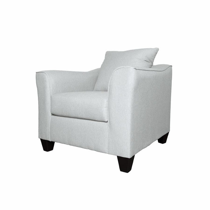 Salizar - Upholstered Flared Arm Accent Chair - Sand Arm Chair modern furniture Contempo Furniture