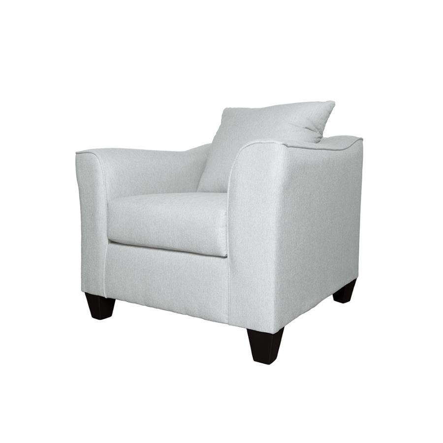 Salizar - Upholstered Flared Arm Accent Chair - Sand Arm Chair modern furniture Contempo Furniture