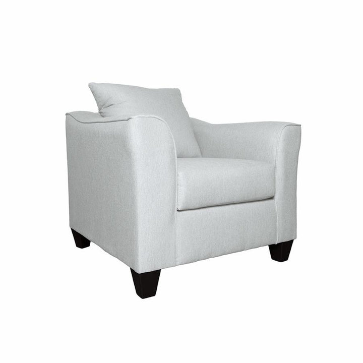 Salizar - Upholstered Flared Arm Accent Chair - Sand Arm Chair modern furniture Contempo Furniture