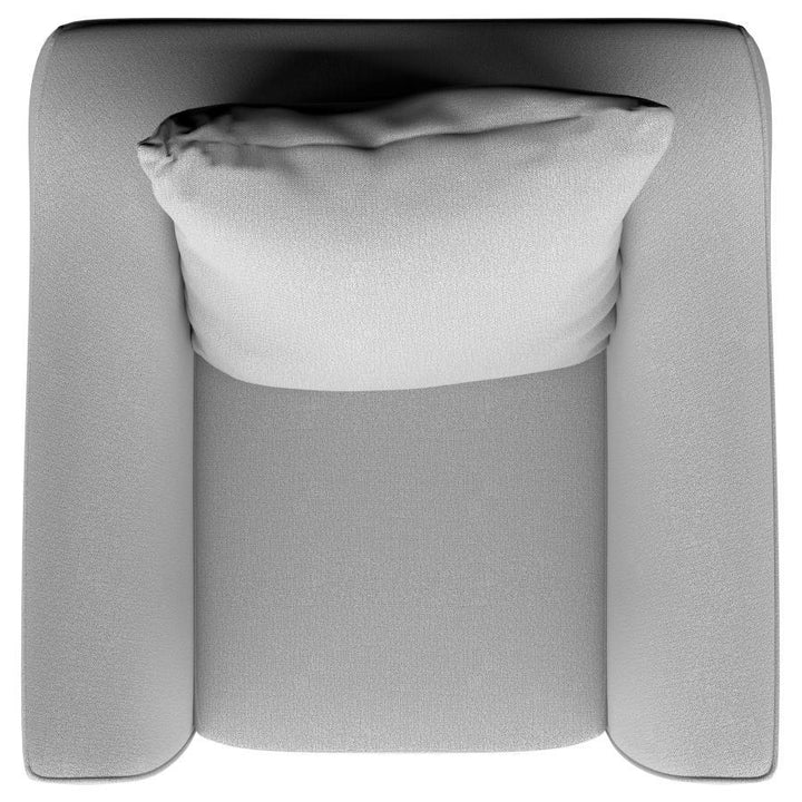 Salizar - Upholstered Flared Arm Accent Chair - Sand Arm Chair modern furniture Contempo Furniture