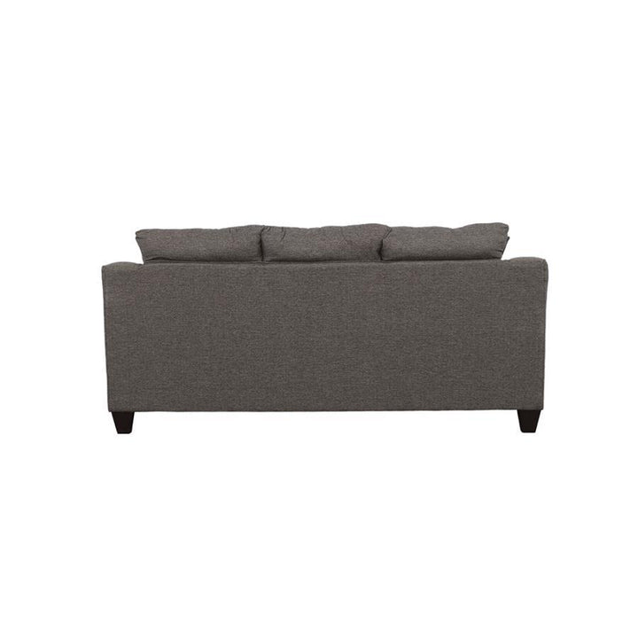 Salizar - Upholstered Flared Arm Sofa - Charcoal Gray Stationary Sofa modern furniture Contempo Furniture