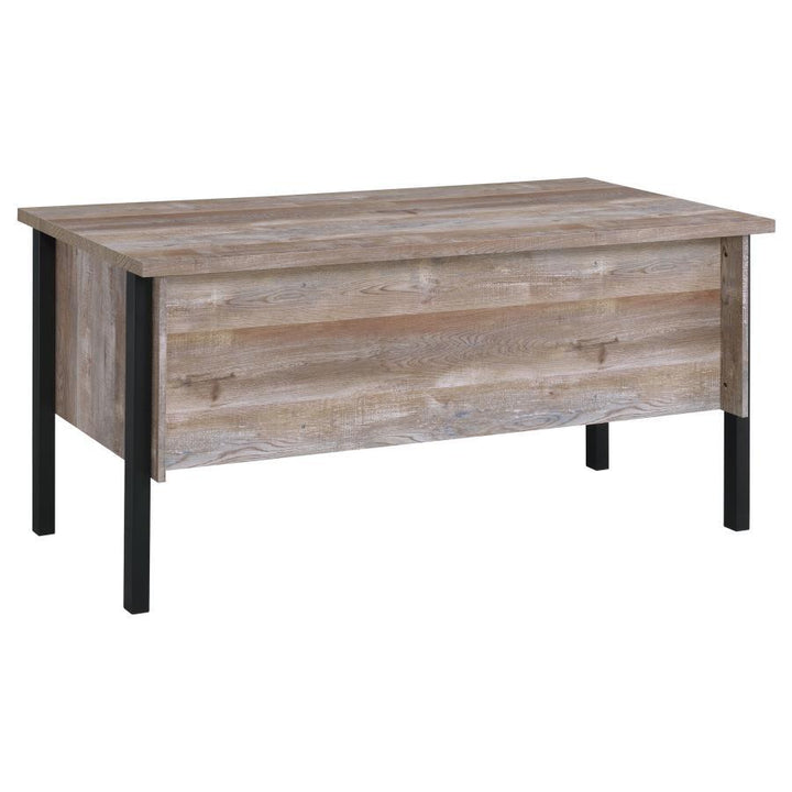 Samson - 4 - Drawer Office Computer Desk - Weathered Oak Computer Desk modern furniture Contempo Furniture