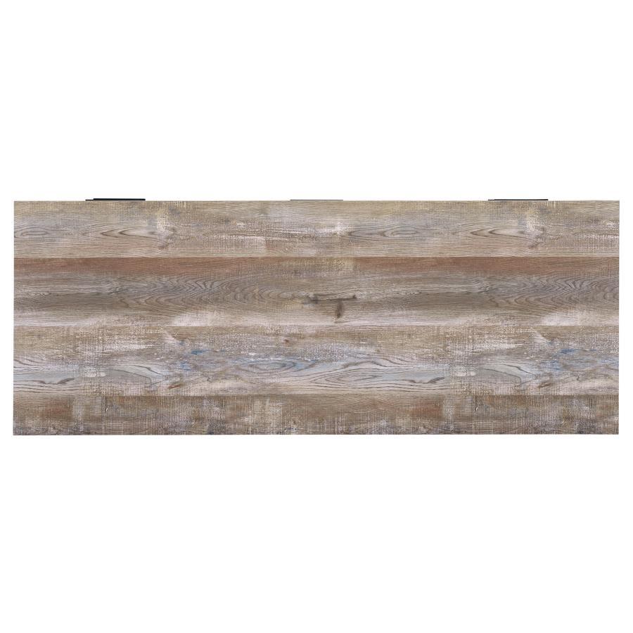 Samson - 4 - Drawer Office Computer Desk - Weathered Oak Computer Desk modern furniture Contempo Furniture