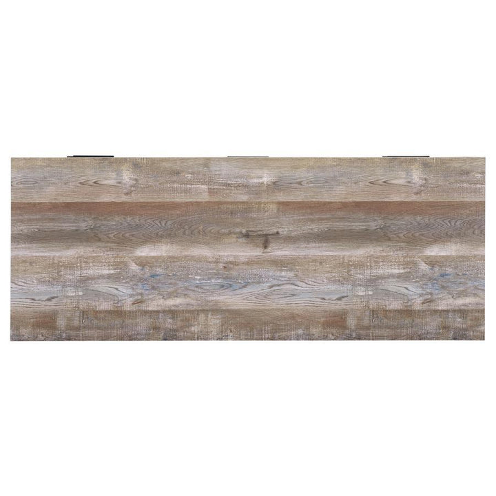 Samson - 4 - Drawer Office Computer Desk - Weathered Oak Computer Desk modern furniture Contempo Furniture