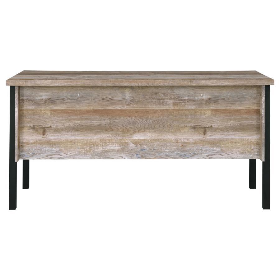 Samson - 4 - Drawer Office Computer Desk - Weathered Oak Computer Desk modern furniture Contempo Furniture